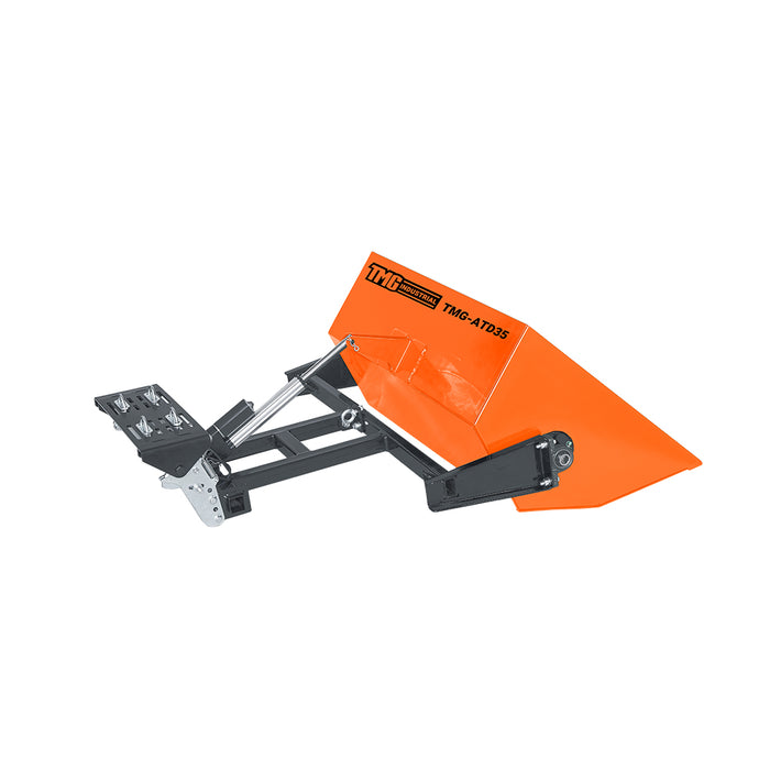 35" ATV/UTV Dumping Bucket, Electric Dumping System, Universal Mount Plate, TMG-ATD35