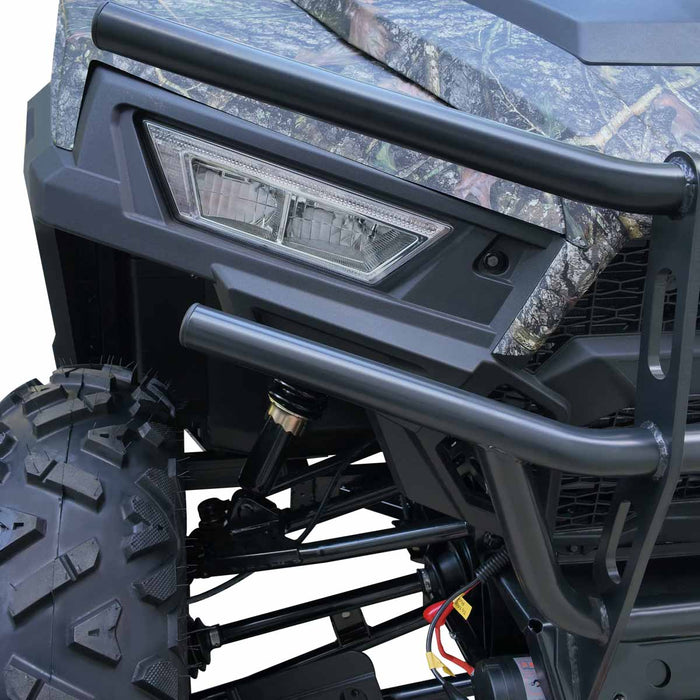 UTV / Côte à Côte de 585 cm³ avec 4x4 à la demande, EPS, transmission CVTech, 2 sièges avec appuie-tête, différentiels autobloquants et attelage de remorque TMG-ATU765