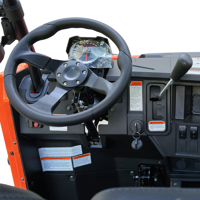 UTV / Côte à Côte de 585 cm³ avec 4x4 à la demande, EPS, transmission CVTech, 2 sièges avec appuie-tête, différentiels autobloquants et attelage de remorque TMG-ATU765