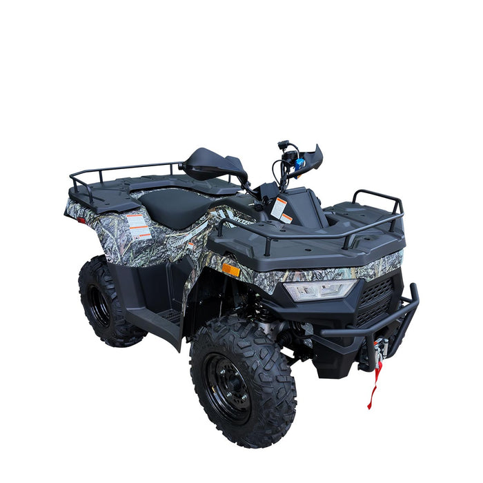 275cc ATV with On-Demand 4WD, Locking Differential, Cargo Racks, Trailer Hitch, and LED Lighting TMG-ATV325