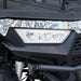 Front LED headlight assembly and camouflage shroud on ATV