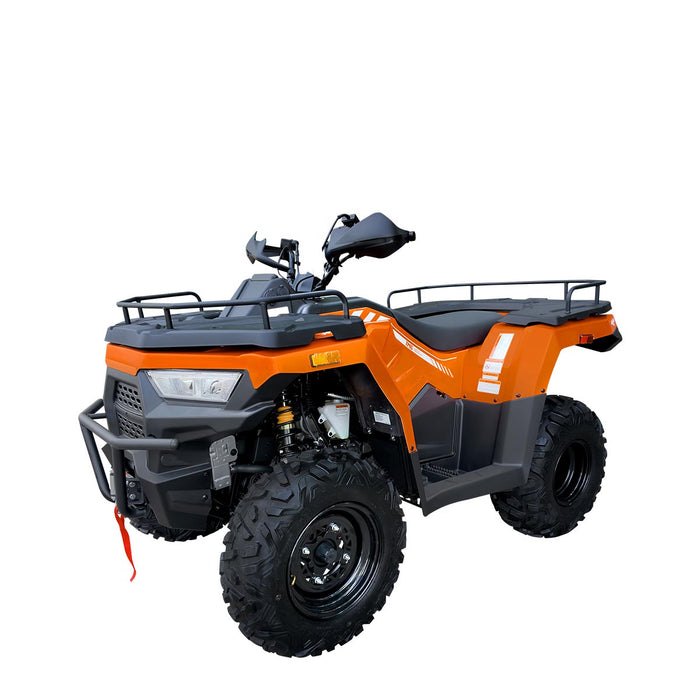 275cc ATV with On-Demand 4WD, Locking Differential, Cargo Racks, Trailer Hitch, and LED Lighting TMG-ATV325