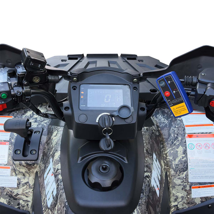 493cc ATV with On-Demand 4WD, Locking Differential, Trailer Hitch, Cargo Racks, and LED Lighting TMG-ATV555