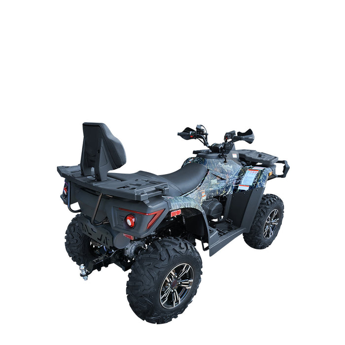 585cc ATV with On-Demand 4WD, EPS, CVTech Transmission, 2-Up Seating & Backrest, Locking Differentials, and Trailer Hitch TMG-ATV765