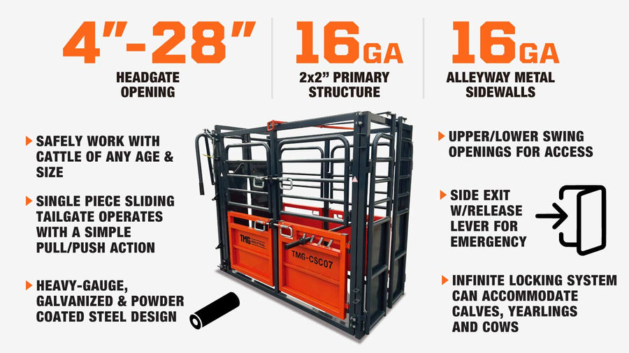 7' Cattle Work Chute (Discontinued – No Longer Available) TMG-CSC07