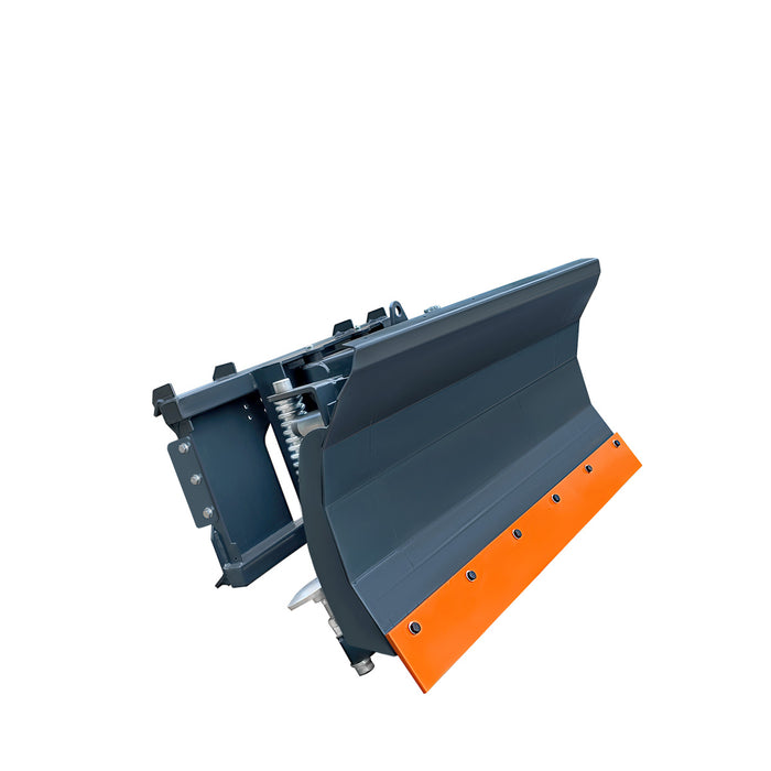 Lame de bouteur/Chasse-neige pour mini-chargeuse compacte 48", 30° Gauche et Droite, Lame d'usure boulonnée, Fixation rapide pour Bobcat, TMG-DB48BM