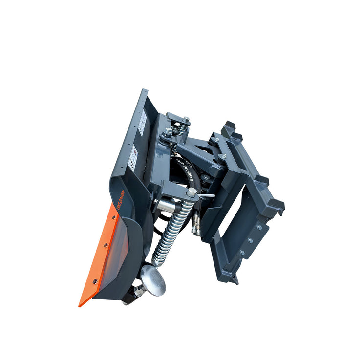 Lame de bouteur/Chasse-neige pour mini-chargeuse compacte 48", 30° Gauche et Droite, Lame d'usure boulonnée, Fixation rapide pour Bobcat, TMG-DB48BM