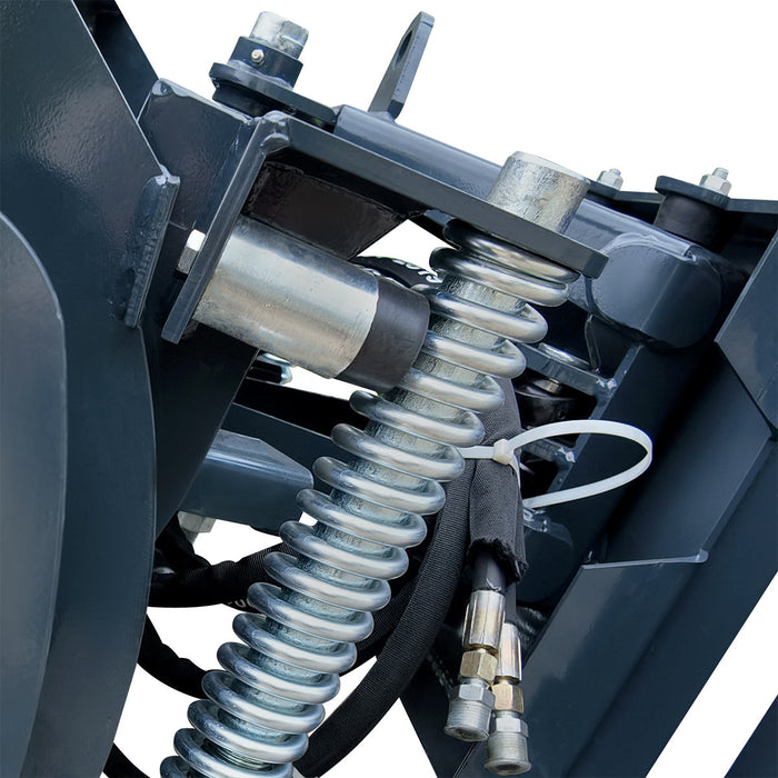 Lame de bouteur/Chasse-neige pour mini-chargeuse compacte 48", 30° Gauche et Droite, Lame d'usure boulonnée, Fixation rapide pour Bobcat, TMG-DB48BM