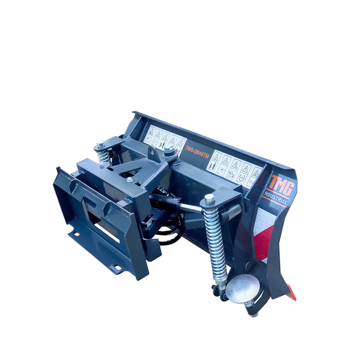 Lame de bouteur/chasse-neige 48" pour mini chargeuse compacte, 30° gauche et droite, arête de coupe boulonnée, support de style Toro, TMG-DB48TM