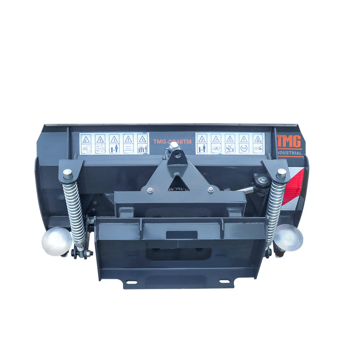 Lame de bouteur/chasse-neige 48" pour mini chargeuse compacte, 30° gauche et droite, arête de coupe boulonnée, support de style Toro, TMG-DB48TM