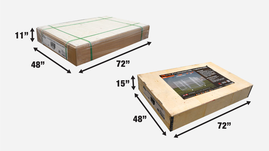 8' x 8' Galvanized Dog Kennel, Easy Assembly, Weather-Resistant, TMG-DCP08