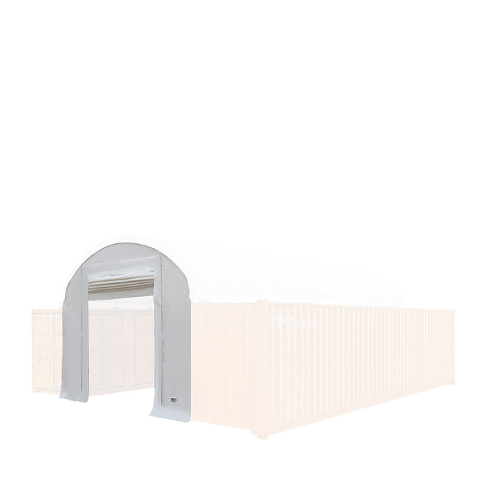 TMG Industrial Front End Wall Kit, Compatible with TMG-DT2041CV container shelters installed with the standard height containers (8’6”), TMG-DT20FW8V