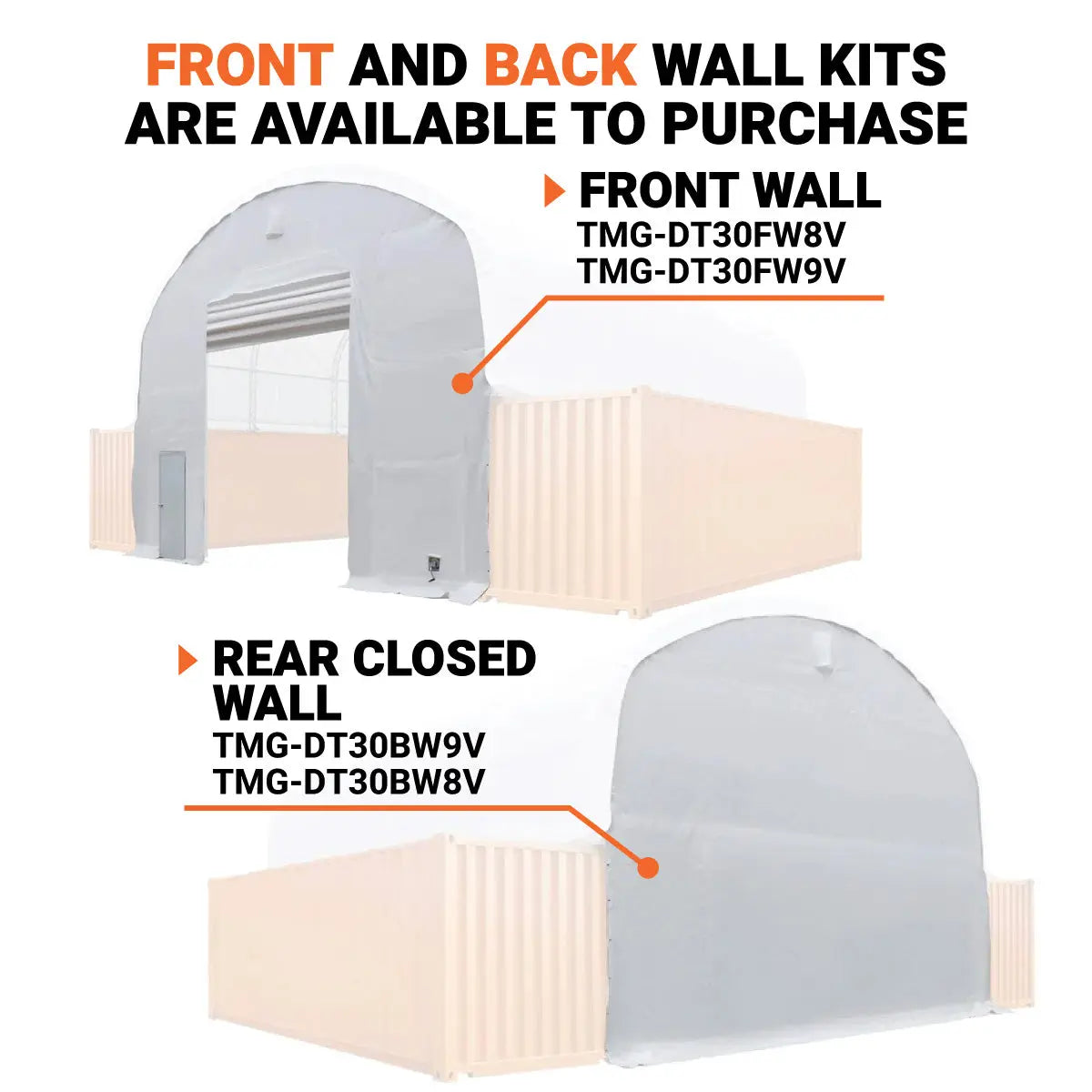 30' x 40' Dual Truss Container Shelter with Heavy Duty 17 oz PVC Cover, TMG-DT3040C - TMG Industrial