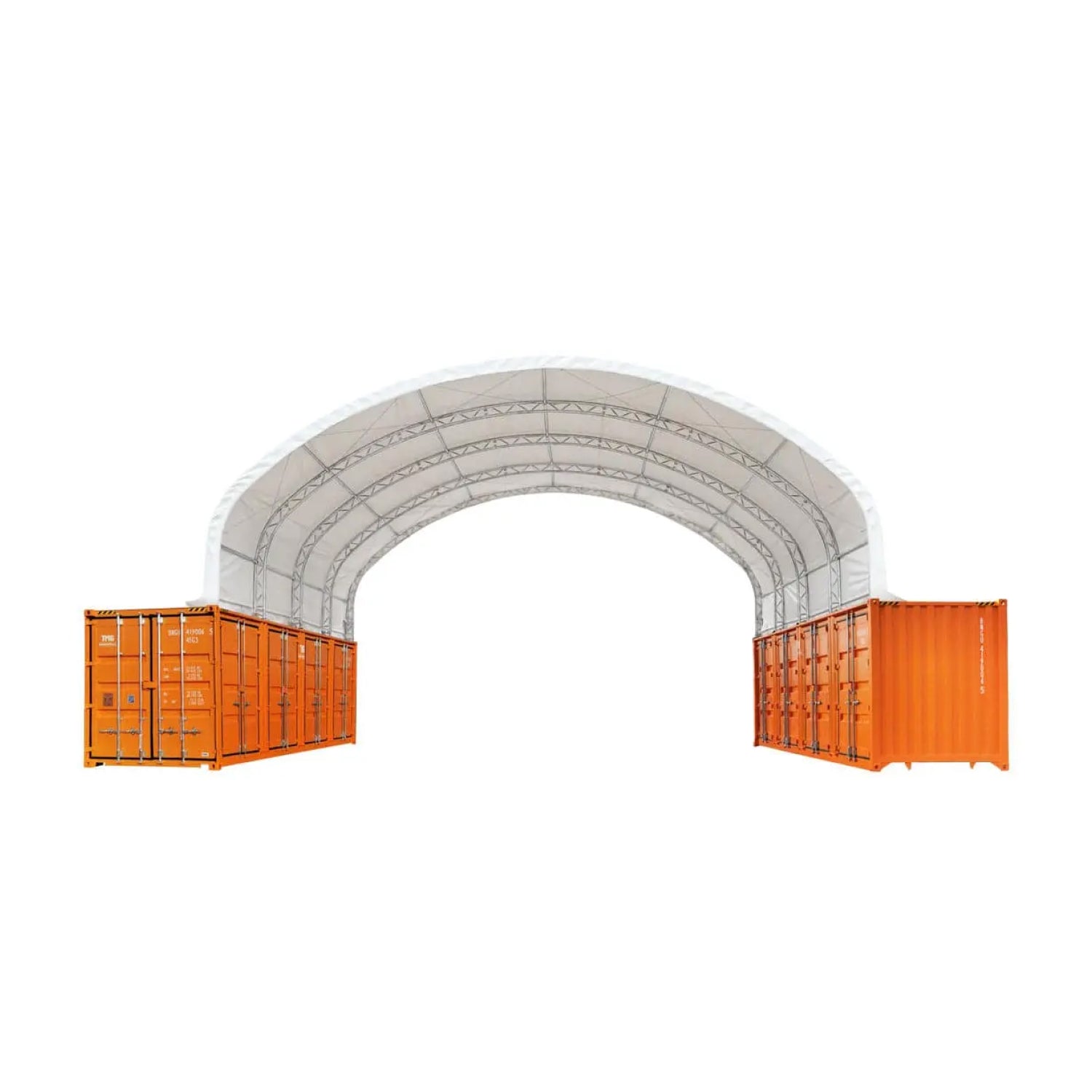 40' x 40' Dual Truss Container Shelter with Heavy Duty 21 oz PVC Cover, TMG-DT4041C (Previously DT4040C)