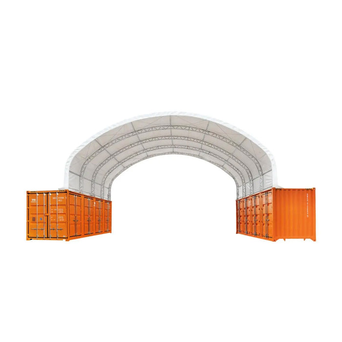 40' x 40' Dual Truss Container Shelter with Heavy Duty 21 oz PVC Cover, TMG-DT4041C (Previously DT4040C)