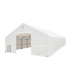 Snow Series™ 40' x 80' Dual Truss Storage Shelter, 25 PSF Snow Load Rated, Engineering Drawing, Heavy Duty 21 oz PVC Cover & Drive Through Doors, TMG-DTE4080-SR25