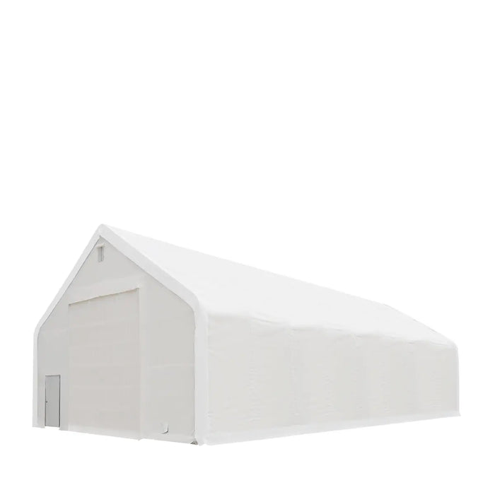 Snow Series™ 40' x 80' Dual Truss Storage Shelter, 25 PSF Snow Load Rated, Engineering Drawing, Heavy Duty 21 oz PVC Cover & Drive Through Doors, TMG-DTE4080-SR25
