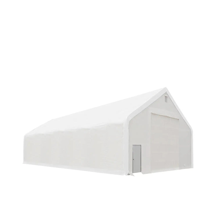 Snow Series™ 40' x 80' Dual Truss Storage Shelter, 25 PSF Snow Load Rated, Engineering Drawing, Heavy Duty 21 oz PVC Cover & Drive Through Doors, TMG-DTE4080-SR25
