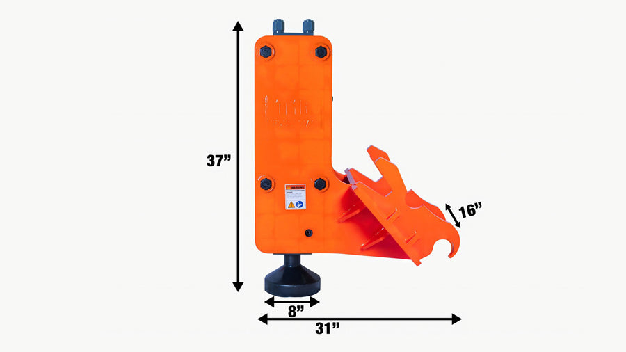 Pelle hydraulique industrielle TMG, classe énergétique 700 pi-lb, 500-900 BPM, capacité de poteau 8", pelle 4-7 tonnes, TMG-EPD700