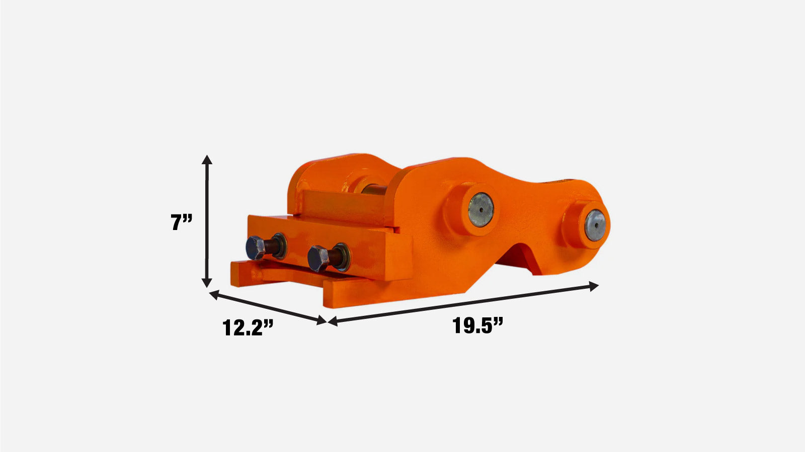 TMG Industrial Quick Coupler for 4-7 Ton Excavator Attachments (TMG-ECP41, TMG-HB70Q, TMG-EPD700), Bolt Retainer Safety Plate, TMG-EQC07-specifications-image