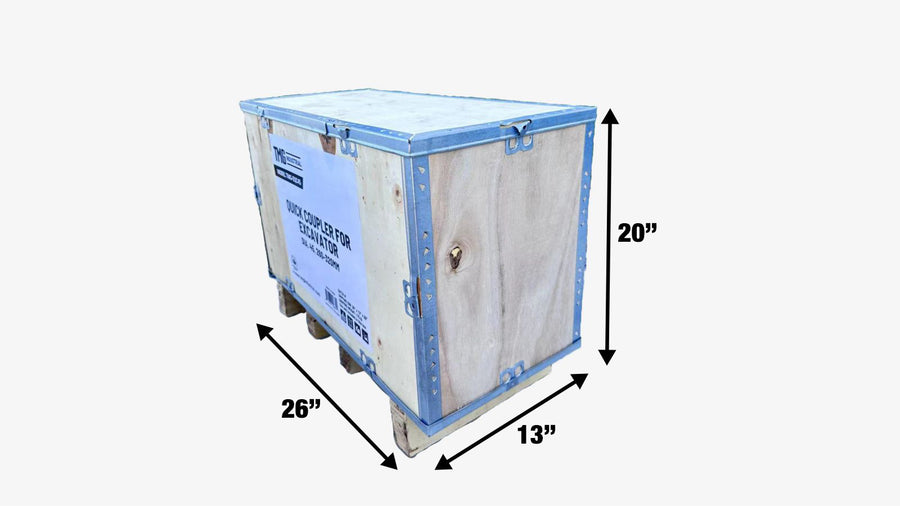 Quick Coupler for Excavator, 45mm Pin Diameter, 260-320mm Pin Spread, Built-In Lifting Point (3300 Lb Rating), TMG-EQC45