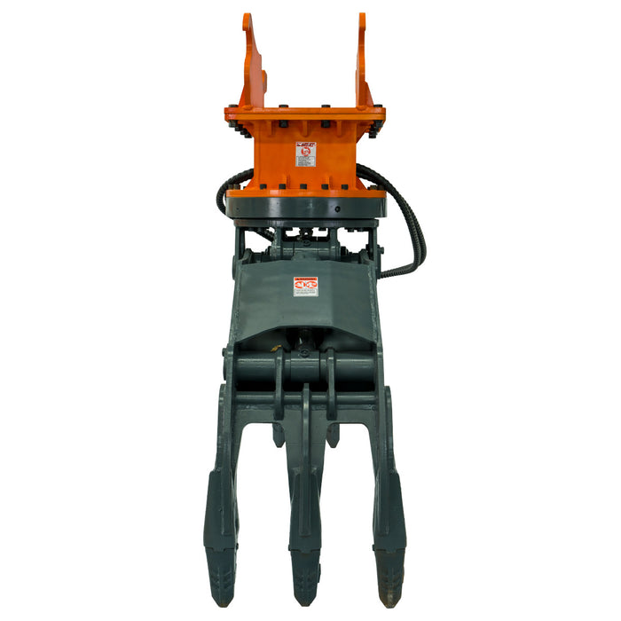 TMG-ERG63 63" hydraulic rotating excavator grapple with 360 degree rotation for 10-18 ton excavators - image 3