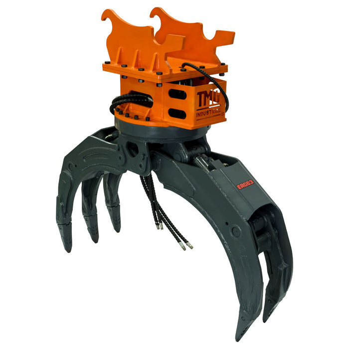 TMG-ERG63 63" hydraulic rotating excavator grapple with 360 degree rotation for 10-18 ton excavators - image 5
