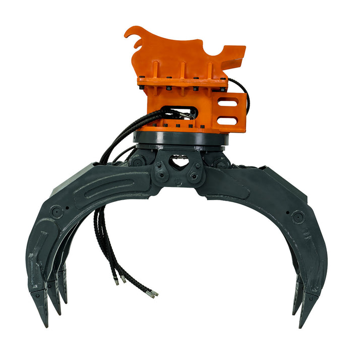 TMG-ERG63 63" hydraulic rotating excavator grapple with 360 degree rotation for 10-18 ton excavators - image 6