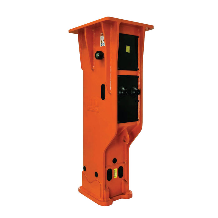 Hydraulic Breaker For 10-16 Ton Excavator, 4" Chisel, 2600J Impact Energy, Nitrogen Charge Kit and Tool Kit Included, TMG-ESB16