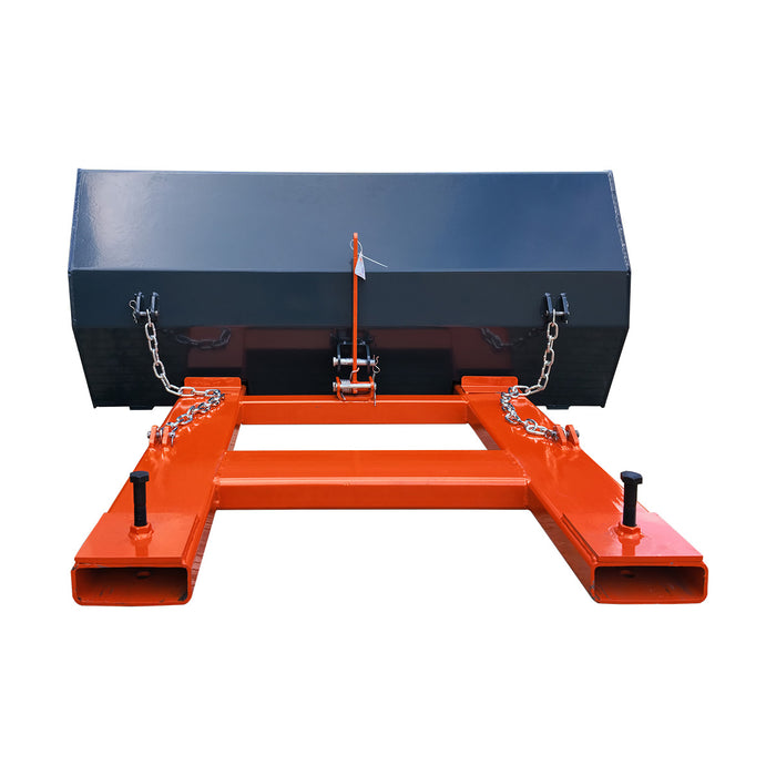 Godet basculeur pour chariot élévateur 60 po, capacité de 15 pi³, angle de déversement 90°, chariot élévateur 2 - 3,5 tonnes, TMG-FLB60