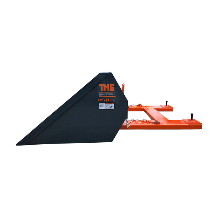 Godet basculeur pour chariot élévateur 60 po, capacité de 15 pi³, angle de déversement 90°, chariot élévateur 2 - 3,5 tonnes, TMG-FLB60