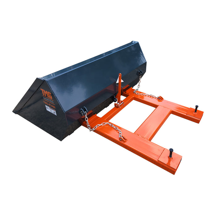 Godet basculeur pour chariot élévateur 60 po, capacité de 15 pi³, angle de déversement 90°, chariot élévateur 2 - 3,5 tonnes, TMG-FLB60