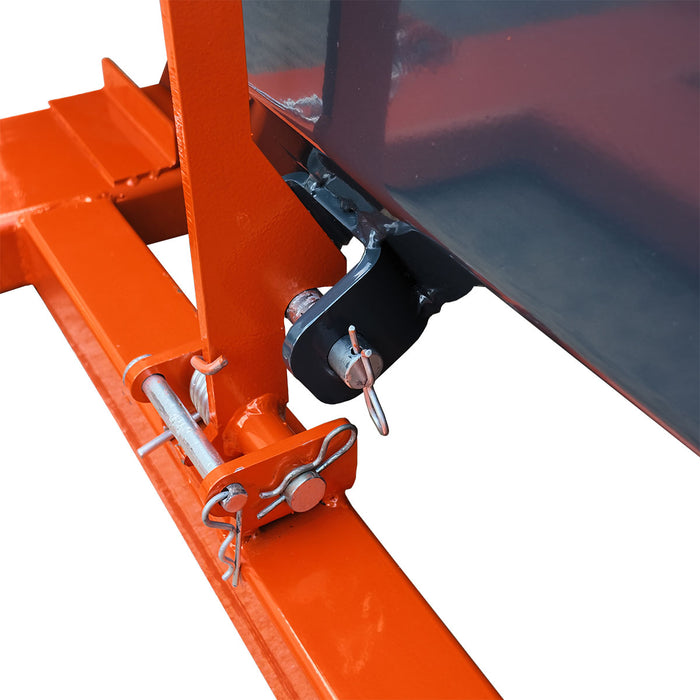 Godet basculeur pour chariot élévateur 60 po, capacité de 15 pi³, angle de déversement 90°, chariot élévateur 2 - 3,5 tonnes, TMG-FLB60