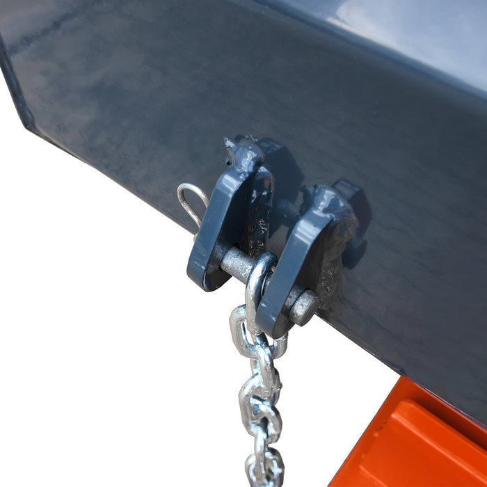 Godet basculeur pour chariot élévateur 60 po, capacité de 15 pi³, angle de déversement 90°, chariot élévateur 2 - 3,5 tonnes, TMG-FLB60