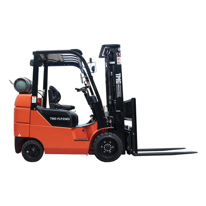 2.5 Ton LPG Forklift, Kubota Engine, 42" or 48" Class II A Forks, Cushion Tires, TMG-FLP25KU