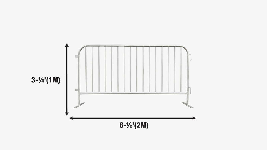 6' x 3' Temporary Crowd Control Barrier (Discontinued – No Longer Available) TMG-FMB20-25