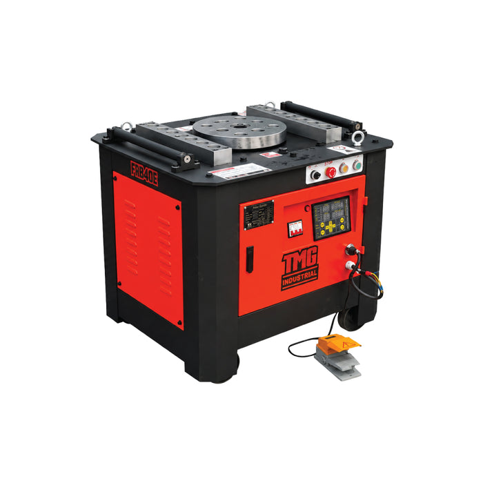 40mm Electric Rebar Bender, PLC Controlled Dual Speed High Capacity with Foot Pedal TMG-FRB40E