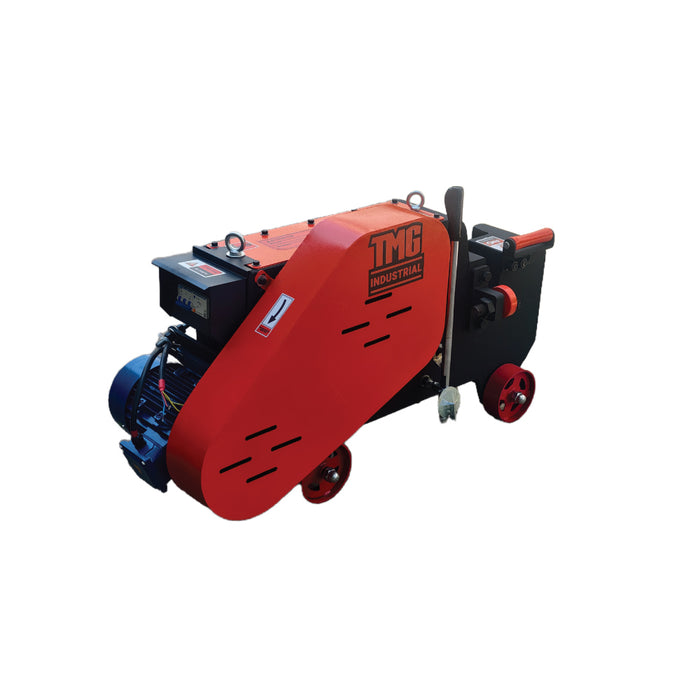 40mm Electric Rebar Cutter Heavy-Duty Steel Bar Shearing Machine with Hard Alloy Blades and Foot Pedal Control TMG-FRC40E
