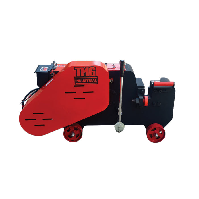 40mm Electric Rebar Cutter Heavy-Duty Steel Bar Shearing Machine with Hard Alloy Blades and Foot Pedal Control TMG-FRC40E
