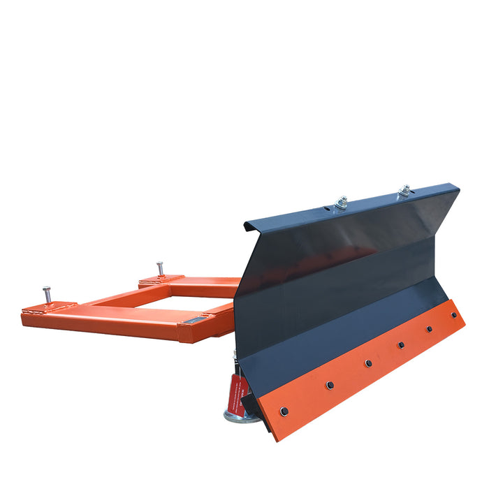 Lame chasse-neige pour chariot élévateur 48", pivotement 30° gauche et droite, angle de déclenchement 60°, lame d'usure boulonnée, chariot élévateur 2 - 3,5 tonnes, TMG-FSB48