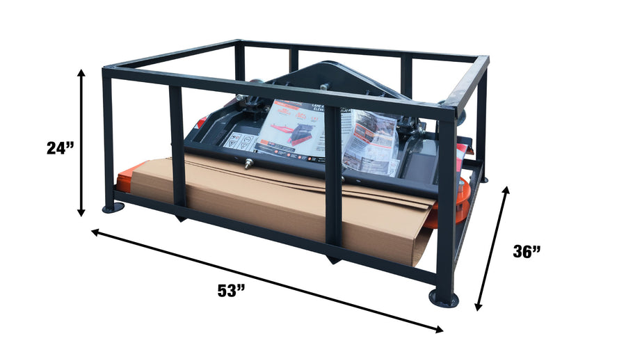 Lame chasse-neige pour chariot élévateur 48", pivotement 30° gauche et droite, angle de déclenchement 60°, lame d'usure boulonnée, chariot élévateur 2 - 3,5 tonnes, TMG-FSB48