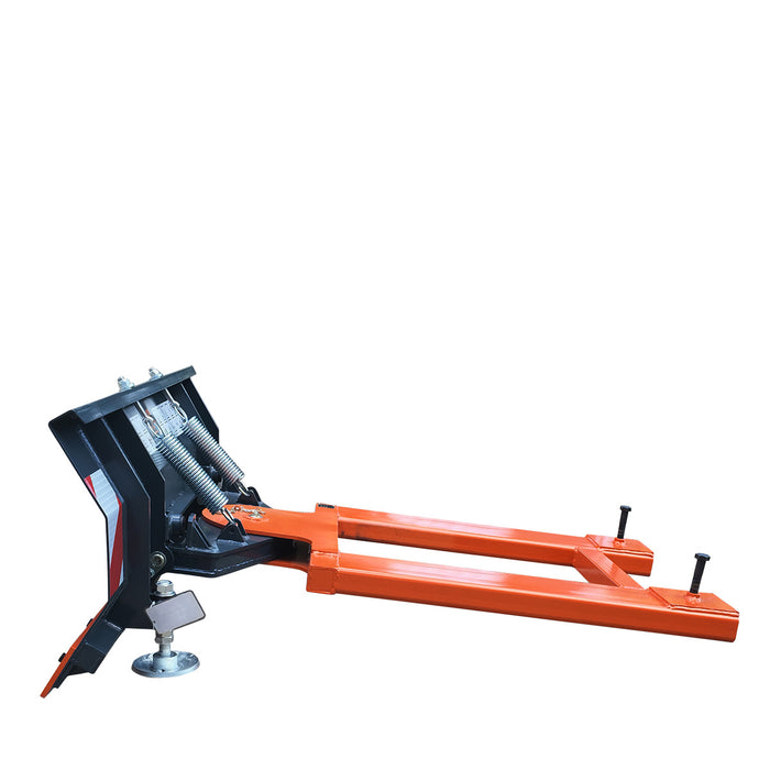 60" Forklift Snow Blade / Snow Pusher, 30° Left & Right, 60° Trip Angle, Bolt-On Cutting Edge, 2 - 3.5 Ton Forklift, TMG-FSB60