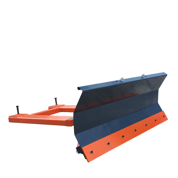 60" Forklift Snow Blade / Snow Pusher, 30° Left & Right, 60° Trip Angle, Bolt-On Cutting Edge, 2 - 3.5 Ton Forklift, TMG-FSB60