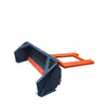 60" Forklift Snow Blade / Snow Pusher w/ Sidewalls, 30° Left & Right, 60° Trip Angle, Bolt-On Cutting Edge, 2 - 3.5 Ton Forklift, TMG-FSB60SW