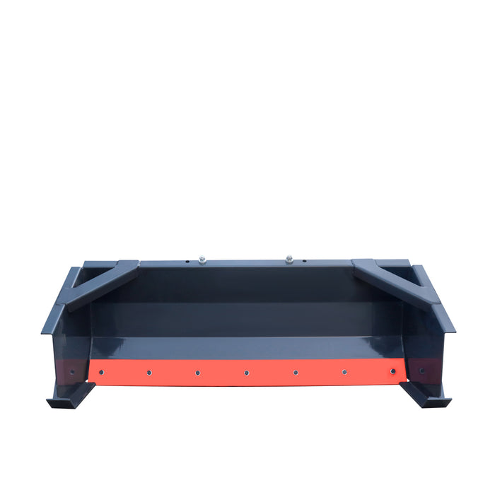60" Forklift Snow Blade / Snow Pusher w/ Sidewalls, 30° Left & Right, 60° Trip Angle, Bolt-On Cutting Edge, 2 - 3.5 Ton Forklift, TMG-FSB60SW