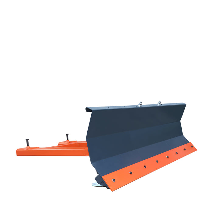 72" Forklift Snow Blade / Snow Pusher, 30° Left & Right, 60° Trip Angle, Bolt-On Cutting Edge, 2 - 3.5 Ton Forklift, TMG-FSB72