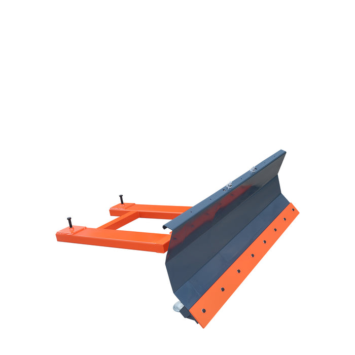 72" Forklift Snow Blade / Snow Pusher, 30° Left & Right, 60° Trip Angle, Bolt-On Cutting Edge, 2 - 3.5 Ton Forklift, TMG-FSB72