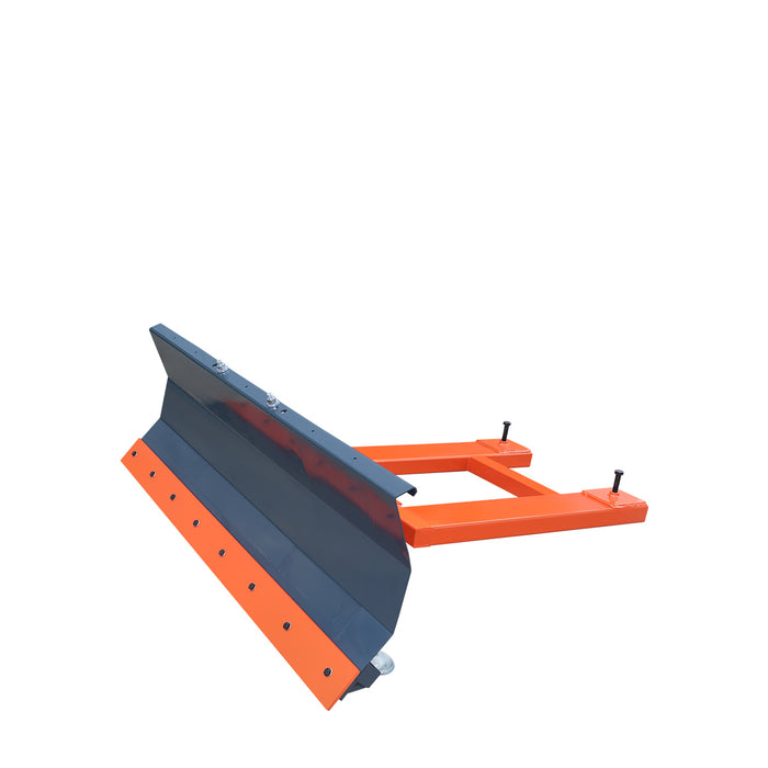 72" Forklift Snow Blade / Snow Pusher, 30° Left & Right, 60° Trip Angle, Bolt-On Cutting Edge, 2 - 3.5 Ton Forklift, TMG-FSB72