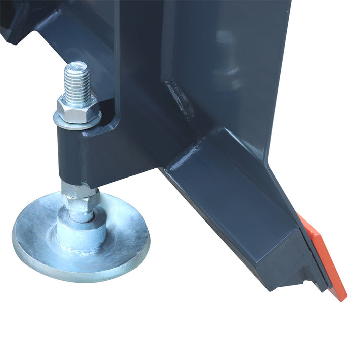 72" Forklift Snow Blade / Snow Pusher, 30° Left & Right, 60° Trip Angle, Bolt-On Cutting Edge, 2 - 3.5 Ton Forklift, TMG-FSB72