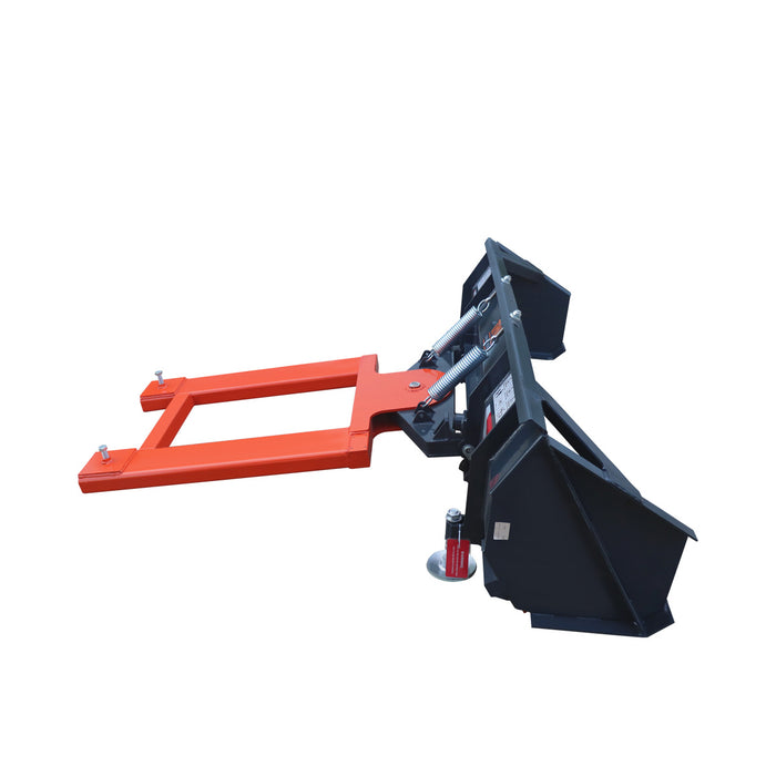 72" Forklift Snow Blade / Snow Pusher w/ Sidewalls, 30° Left & Right, 60° Trip Angle, Bolt-On Cutting Edge, 2 - 3.5 Ton Forklift, TMG-FSB72SW